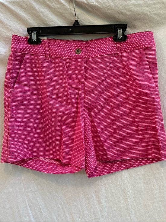 Isaac Mizrahi Pants - Isaac Mizrahi Hot Pink Micro-dot Pattern Stretch Shorts 10 NWT